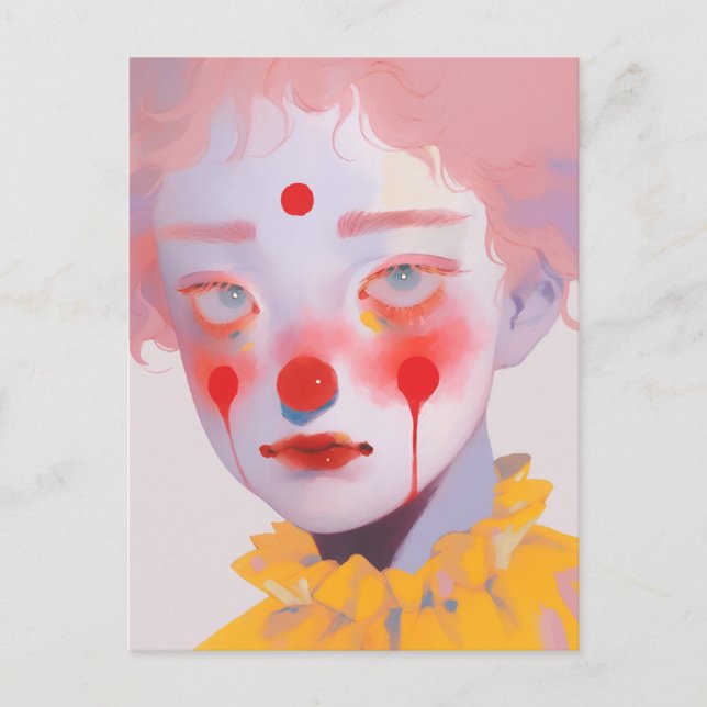 Der Clown Postkarte (Vorderseite)
