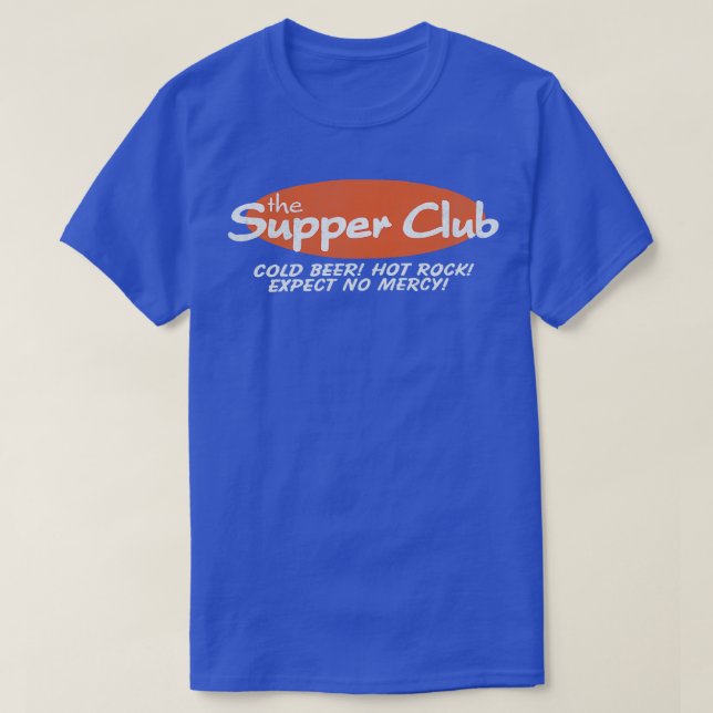 Der Club Cold Beer Hot Rock erwartet keine Gnade T-Shirt (Design vorne)