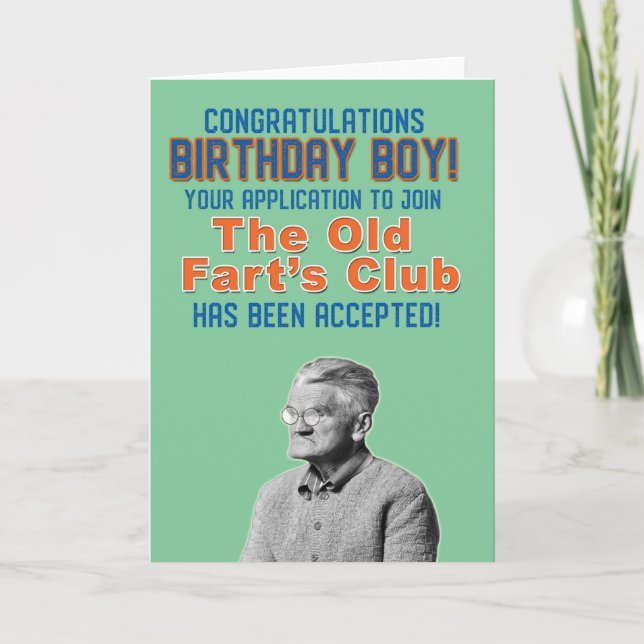 Der Club der alten Furz Karte (Vorderseite)