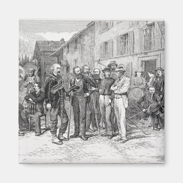 Der Club Room von Zermatt im Jahr 1864, von 'The A Magnet (Vorne)