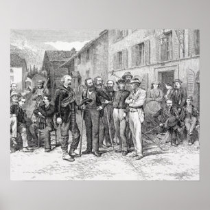 Der Clubraum von Zermatt im Jahre 1864, "vom Poster