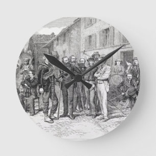 Der Clubraum von Zermatt im Jahre 1864, "vom Runde Wanduhr