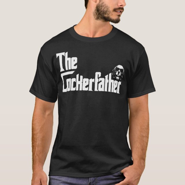 Der Cockerfather Cocker Spaniel Hund Papa T-Shirt (Vorderseite)