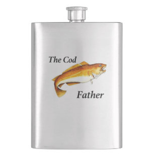 Der Cod-Vater ideale Angler. Flachmann