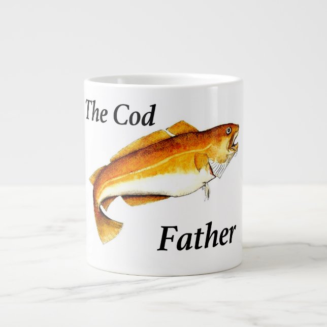 Der Cod-Vater ideale Angler. Jumbo-Tasse (Vorderseite)