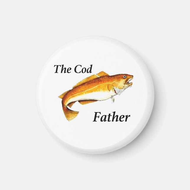 Der Cod-Vater ideale Angler. Magnet (Vorne)