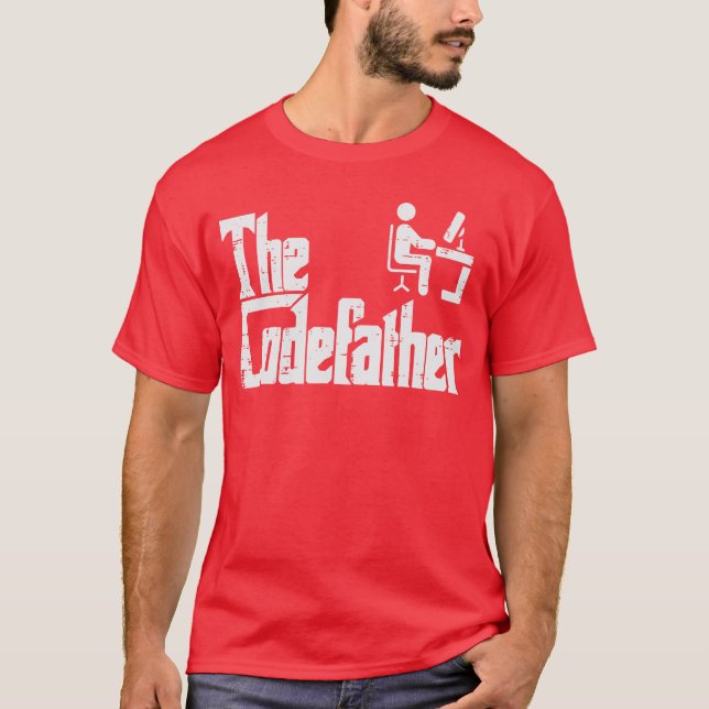 Der Codefather Lustiger IT-Programmierer Coder Par T-Shirt (Vorderseite)