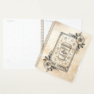 Der Coffee Tarot Card Planner Planer