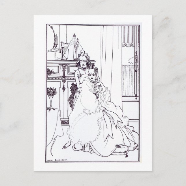 Der Coiffing, aus dem Gedicht "Die Ballade eines B Postkarte (Vorderseite)