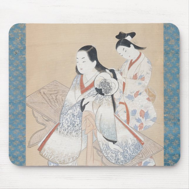 Der Coiffure der Kurtisane, c.1700-14 Mousepad (Vorne)