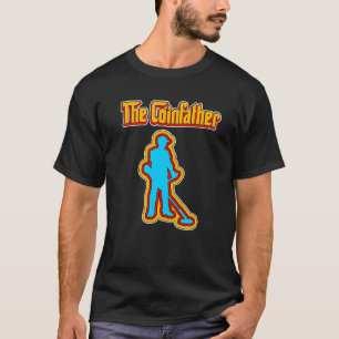 Der Coinfather Metalldetektor Detektor Vintage Re T-Shirt