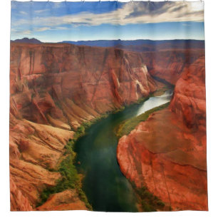 Der Colorado-Biegung im Grand Canyon Duschvorhang