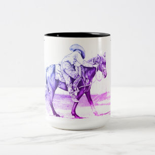 Der Colt Starter (lila) Zweifarbige Tasse