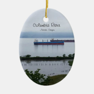 Der Columbia River in Astoria Oregon Verzierung Keramik Ornament