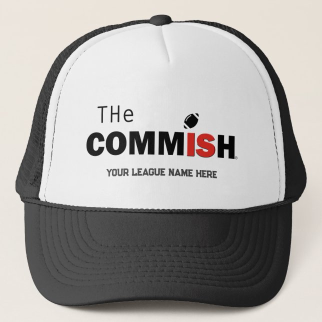Der Commissions-Trucker hat einen benutzerdefinier Truckerkappe (Vorderseite)