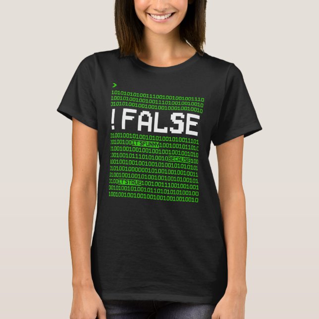 Der Computer-Programmierer hat einen falschen Schl T-Shirt (Vorderseite)