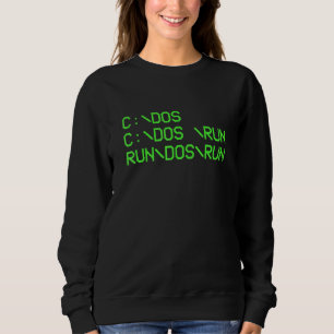 Der Computerprogrammierer C Dos C führt Dos aus. Sweatshirt