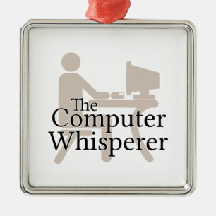 Der ComputerWhisperer Silbernes Ornament