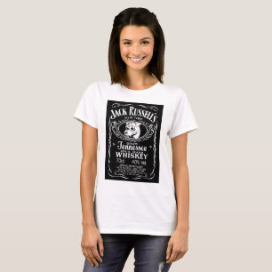 Der coole T - Shirt Jack-Russell-Frau