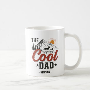 Der Coole Vater - Rustikales Gebirge und Hirschdes Kaffeetasse