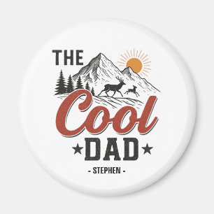 Der Coole Vater - Rustikales Gebirge und Hirschdes Magnet