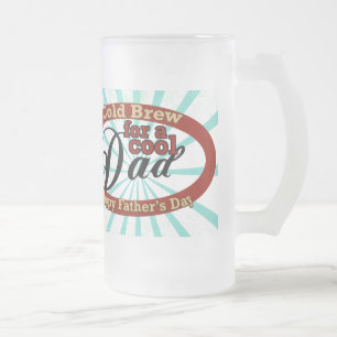 Der coole Vatertag Vater- Mattglas Bierglas