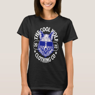 Der Coole Wolf Closing CO Wolf Schatten tragen T-Shirt
