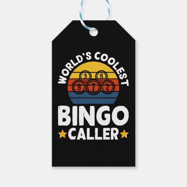 Der Coolste Bingo-Anrufer der Welt Geschenkanhänger (Vorderseite)