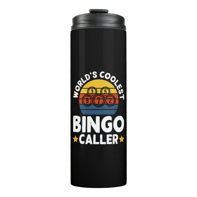 Der Coolste Bingo-Anrufer der Welt Thermosbecher (Vorderseite)