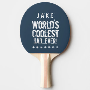 Der coolste blaue VATER der Welt und das Weiß hat Tischtennis Schläger
