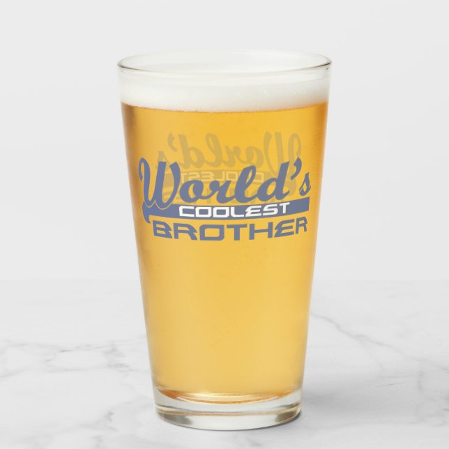 Der Coolste Bruder der Welt Glas (Vorne (Gefüllt))