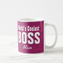 Der coolste CHEF der Welt pinkfarbene Kaffeetasse