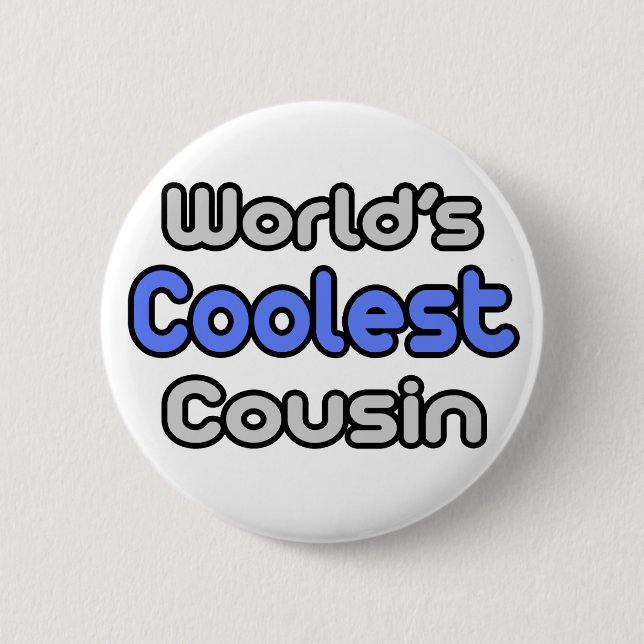 Der Coolste Cousin der Welt Button (Vorderseite)