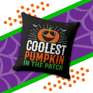 Der Coolste Kürbis im Patch-Halloween-Party Kissen