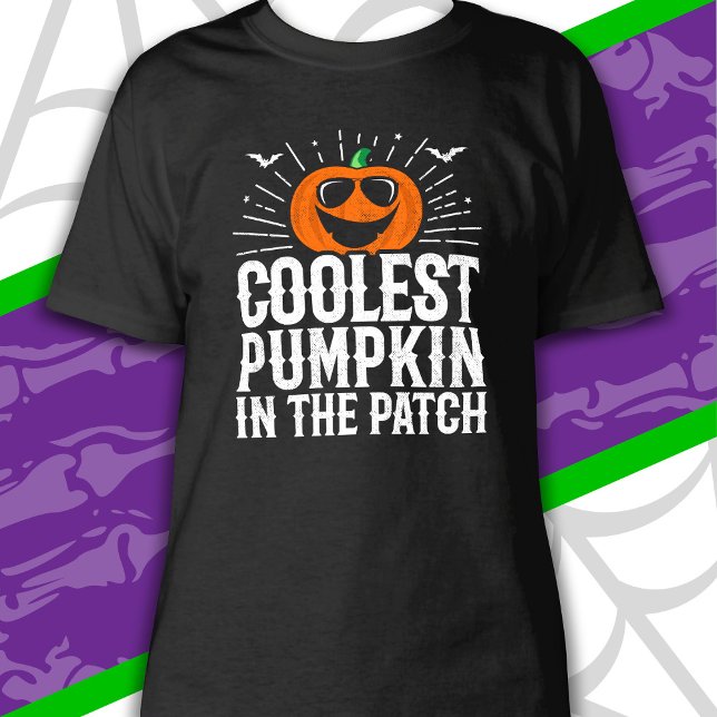Der Coolste Kürbis im Patch-Halloween-Party T-Shirt (Von Creator hochgeladen)