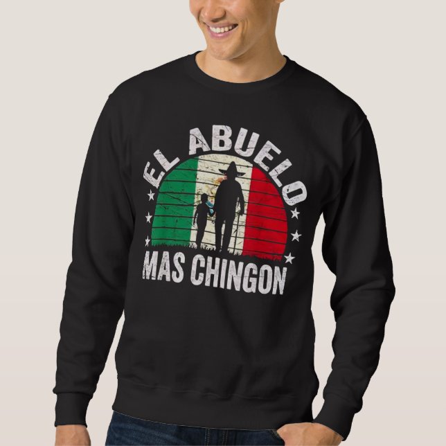 Der coolste mexikanische Opa Cinco De May Sweatshirt (Vorderseite)