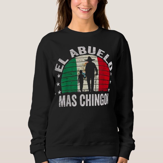 Der coolste mexikanische Opa Cinco De May Sweatshirt (Vorderseite)