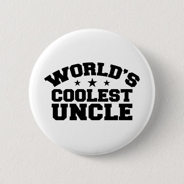 Der coolste Onkel der Welt Button (Vorderseite)