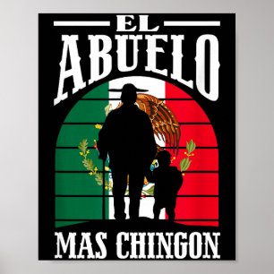 Der coolste Opa lustig Mexiko mexikanischer Opa Poster