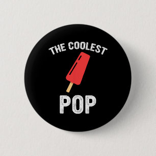 Der Coolste Pop Vater Tag Lustig Weltweit Bester Button