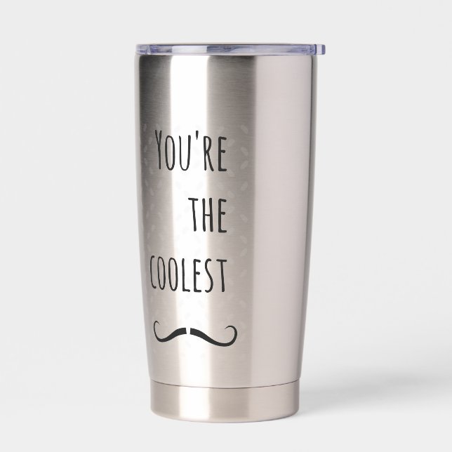 Der coolste Schnurrbart Thermobecher (Links)