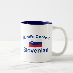 Der coolste Slowene der Welt Zweifarbige Tasse