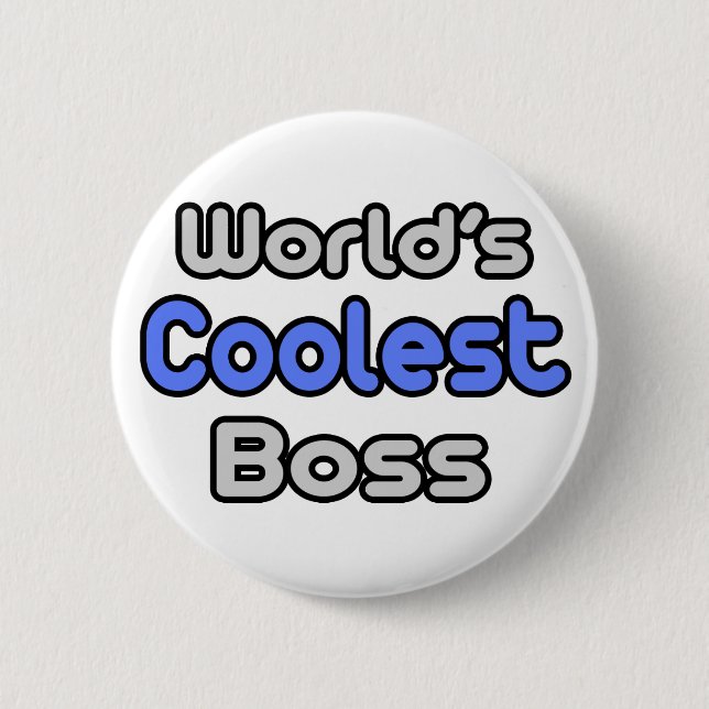 Der Coolstste Boss der Welt Button (Vorderseite)