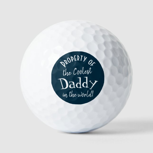 Der coolstste Daddy in den World Golf Balls Golfball (Vorderseite)