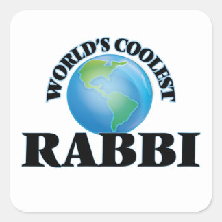 Der coolstste Rabbi der Welt Quadratischer Aufkleber