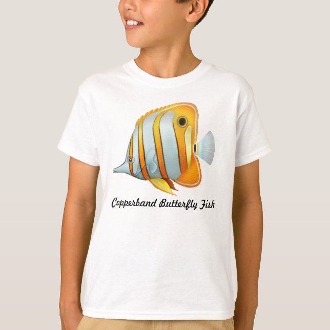 Der Copperband Schmetterlings-Fisch scherzt T - T-Shirt (Vorderseite)