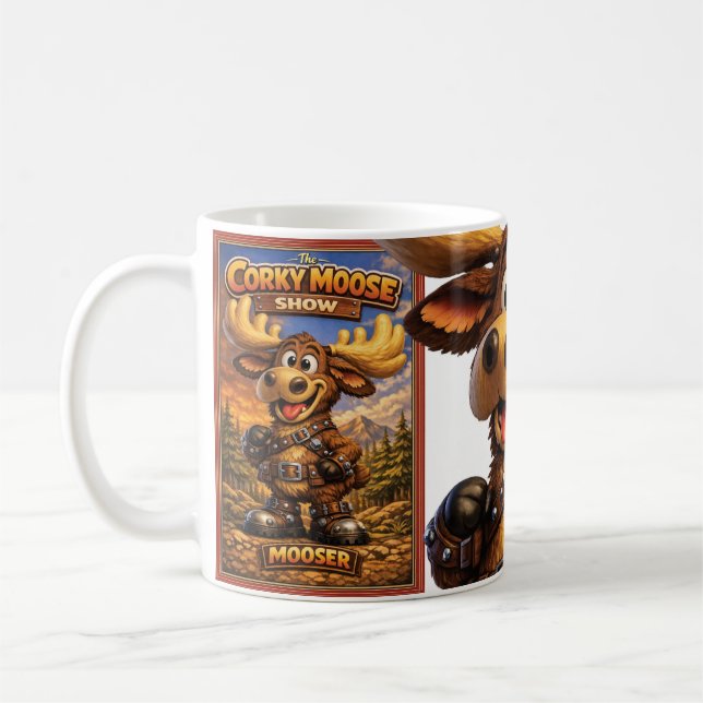 Der Corky Moose "Mooser" Kaffeetasse (Links)