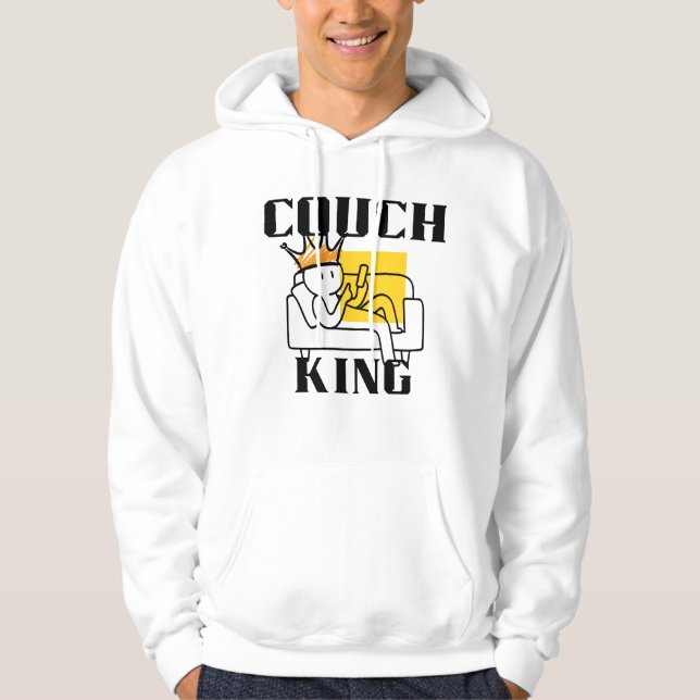 Der Couch-König Hoodie (Vorderseite)