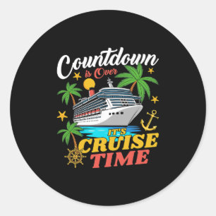 Der Countdown Ist Vorbei Es Ist Kreuzfahrtzeit Fam Runder Aufkleber