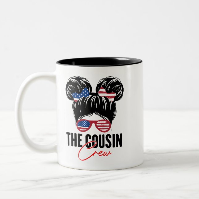 Der Cousin Crew Us Messy Bun Tasse (Links)